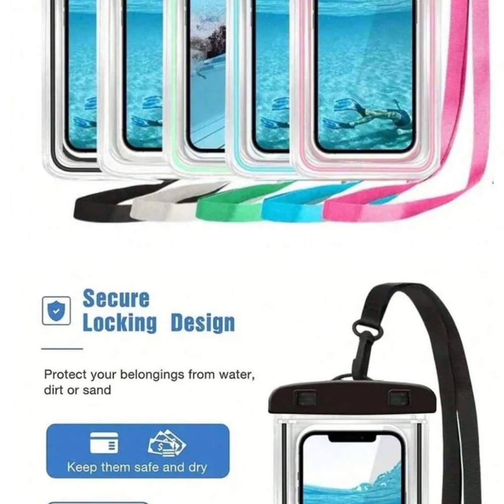 Waterproof Phone Pouch with Lanyard